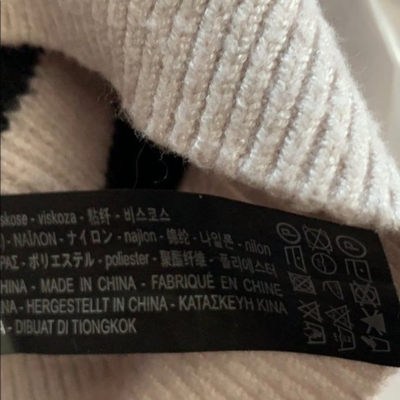 Zara light pink and black striped sweater - Picture 5 of 6
